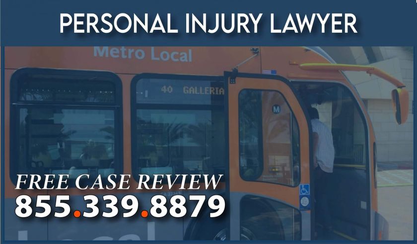 bus door accident injury lawyer attorney compensation sue defective door