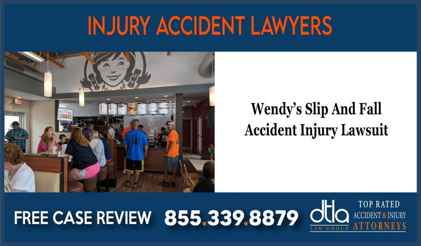 Wendys Slip And Fall Accident Injury Lawsuit incident liability lawsuit attorney sue
