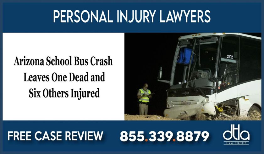 Arizona School Bus Crash Leaves One Dead and Six Others Injured – Accident Lawyers lawsuit liability sue attorney