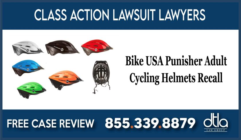Bike USA Punisher Adult Cycling Helmets Recall Class Action Lawsuit lawyer attorney sue compensation liability
