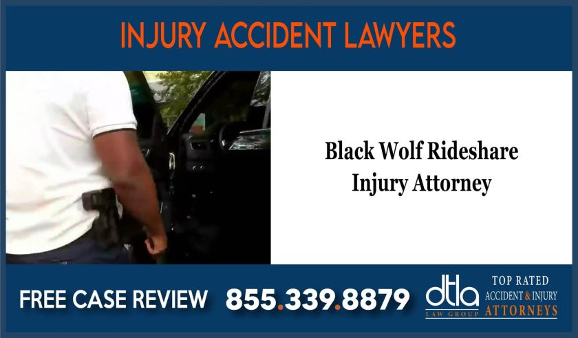 Black Wolf Rideshare Injury Attorney incident liability attorney sue lawsuit