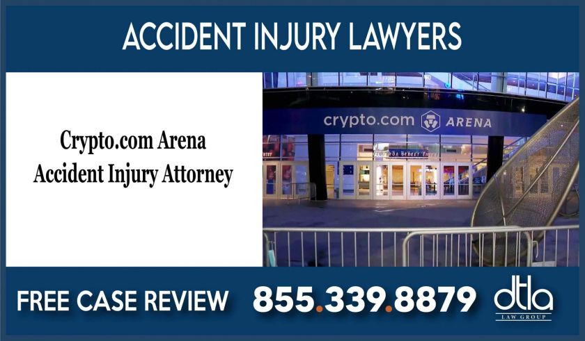 Crypto Arena Accident Injury Attorney lawyer incident sue compensation law firm lawsuit