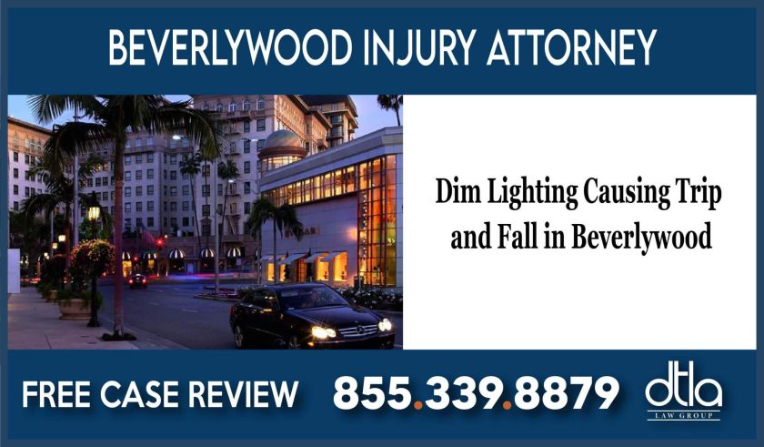 Dim Lighting Causing Trip and Fall in Beverlywood injury incident accident lawsuit