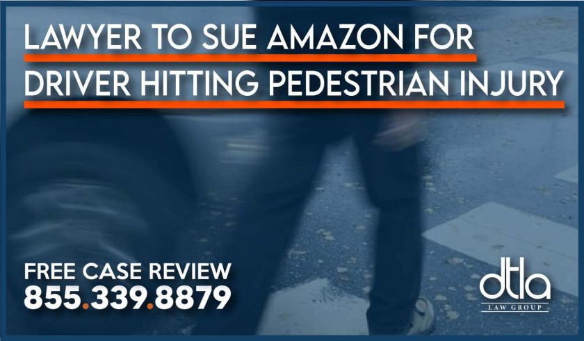 Lawyer to Sue Amazon for Driver Hitting Pedestrian Injury accident incident personal injury lawsuit sue compensation