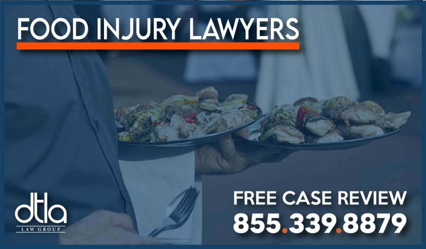 Los Angeles Food Injury Lawyers sue compensation incident drink blade sharp object