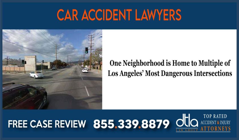 One Neighborhood is Home to Multiple of Los Angeles Most Dangerous Intersections Car Accident Lawyers attorney sue lawsuit