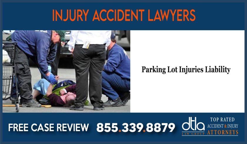 Parking Lot Injuries Liability lawyer attorney sue lawsuit compensation incident accident