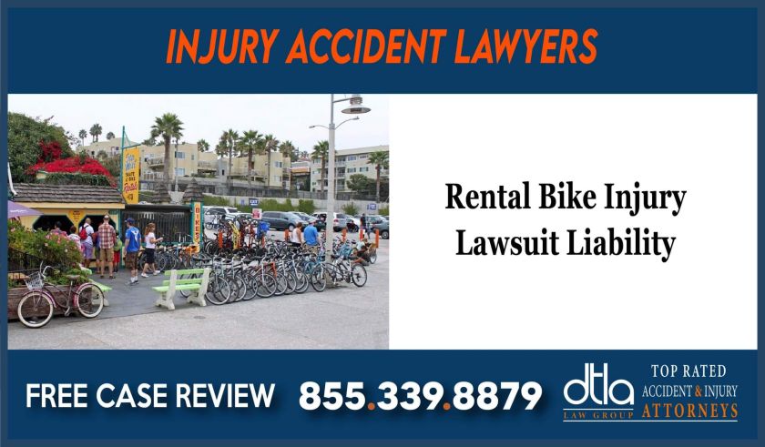 Rental Bike Liability compensation lawyer attorney sue incident