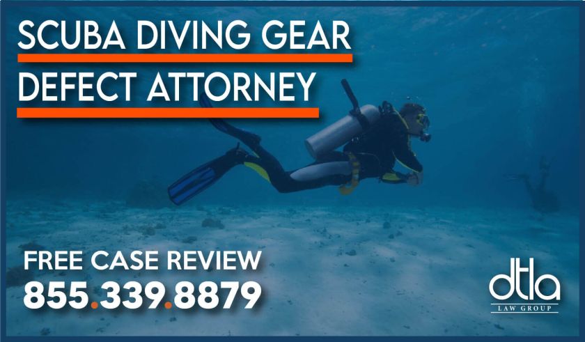 Scuba Diving Gear Defect Attorney Scuba Injury Attorney lawyer liability lawsuit sue