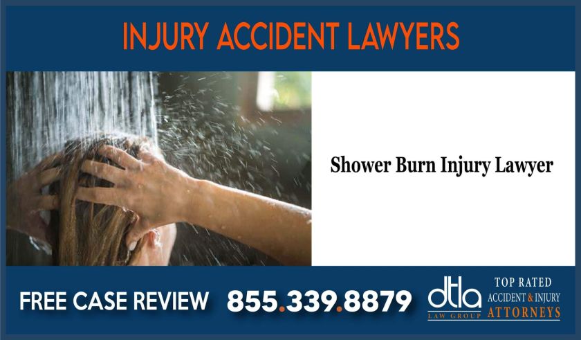 Shower Burn Injury Lawyer attorney sue lawsuit compensation incident