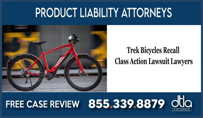 Trek Bicycles Recall Class Action Lawsuit Lawyers attorney product liability risk hazard injury