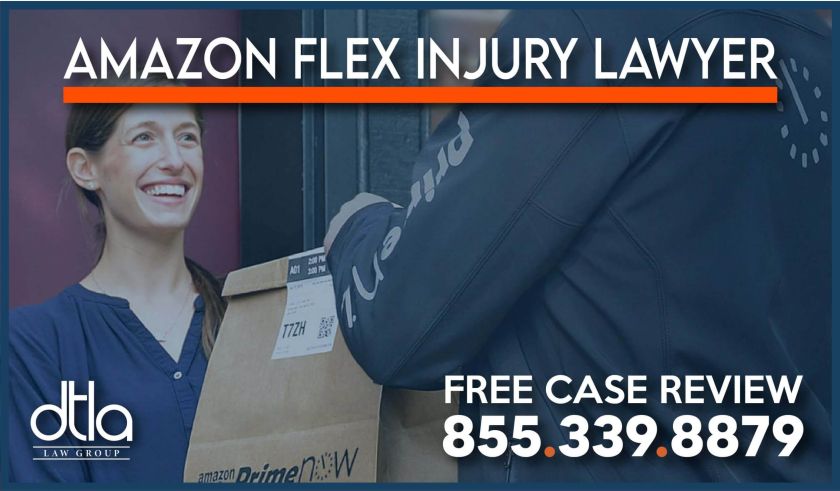 amazon flex accident injury lawyer sue compensation damage strain pain