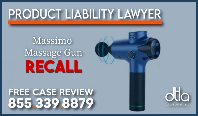 massage gun recall massimo product liability lawyer hazard