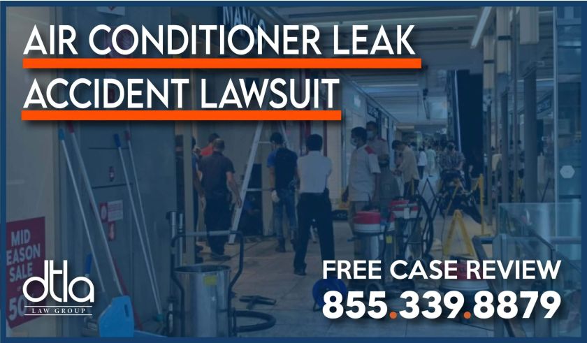 slip and fall air conditioner leak accident lawsuit attorney sue lawyer