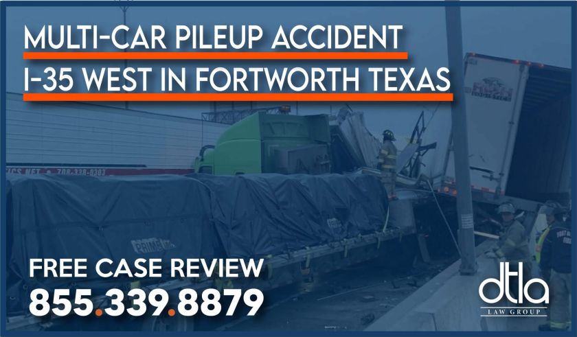 multi car pileup fortworth texas accident car lawyer sue attorney