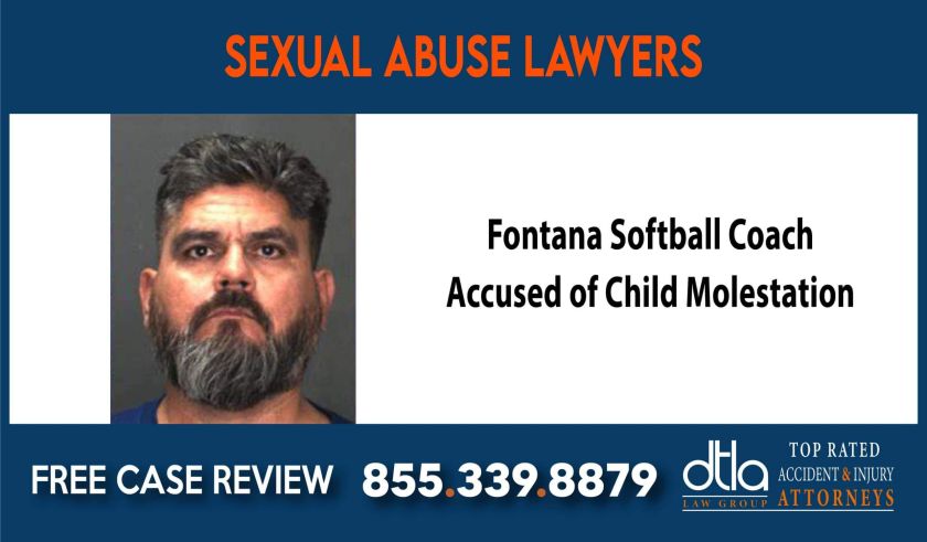 Fontana Softball Coach Accused of Child Molestation lawyer sue lawsuit compensation incident