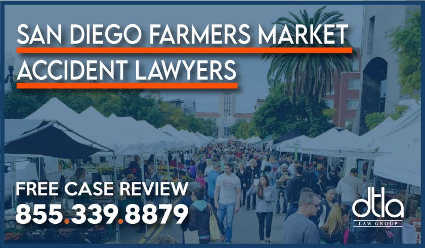 San Diego Farmers Market Accident Lawyers attorney hillcrest incident slip and fall dog bite fractures injury