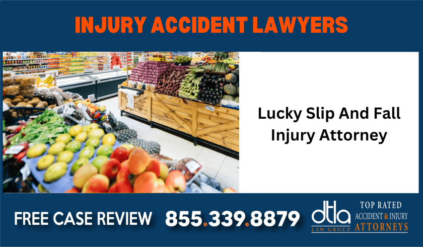 Lucky Slip And Fall Injury Attorney injury sue liability lawyer compensation incident