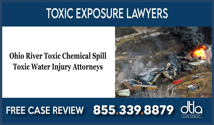 Ohio River Toxic Chemical Spill Toxic Water Injury Attorneys lawsuit lawyer attorney incident accident sue