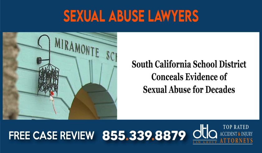 South California School District Conceals Evidence of Sexual Abuse for Decades lawyer attorney sue lawsuit