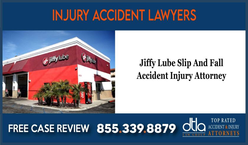 Jiffy Lube Slip And Fall Accident Injury Attorney incident liability sue liable