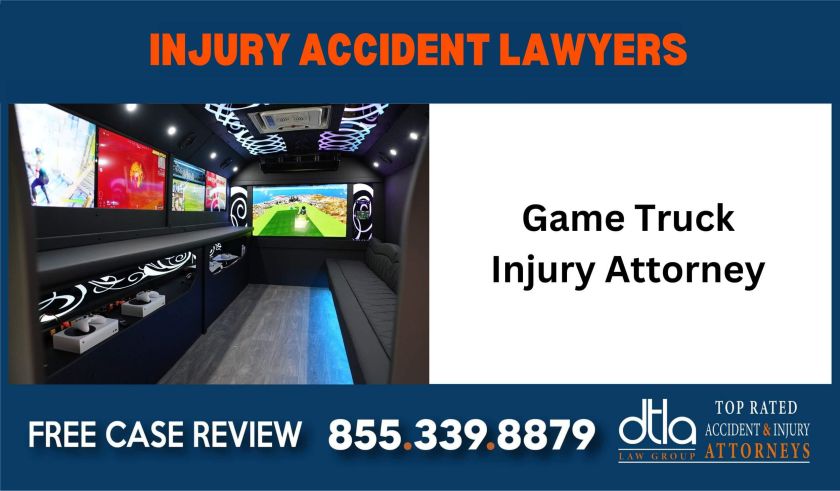 Game Truck Injury Attorney sue liability lawyer liable incident compensation