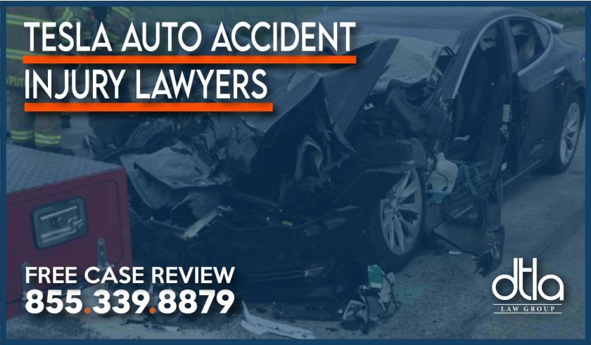 tesla auto accident lawyers sue compensation personal injury incident lawsuit