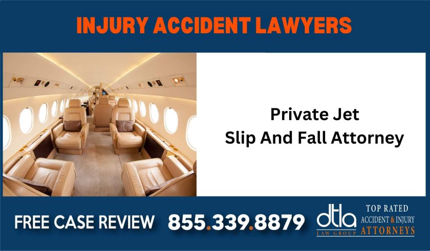 Private Jet Slip And Fall Attorney sue liability lawyer attorney compensation