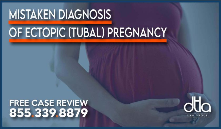 Mistaken Diagnosis of Ectopic (Tubal) Pregnancy lawsuit lawyer attorney sue compensation malpractice liability