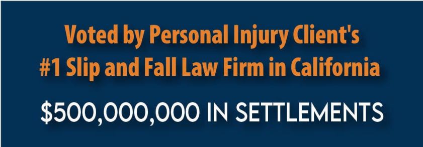 voted by Personal injury client's no.1 Slip and fall law firm in california
