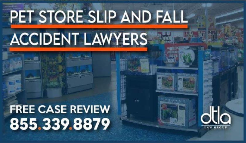pet store dog urine slip and fall accident incident lawsuit lawyer attorney sue