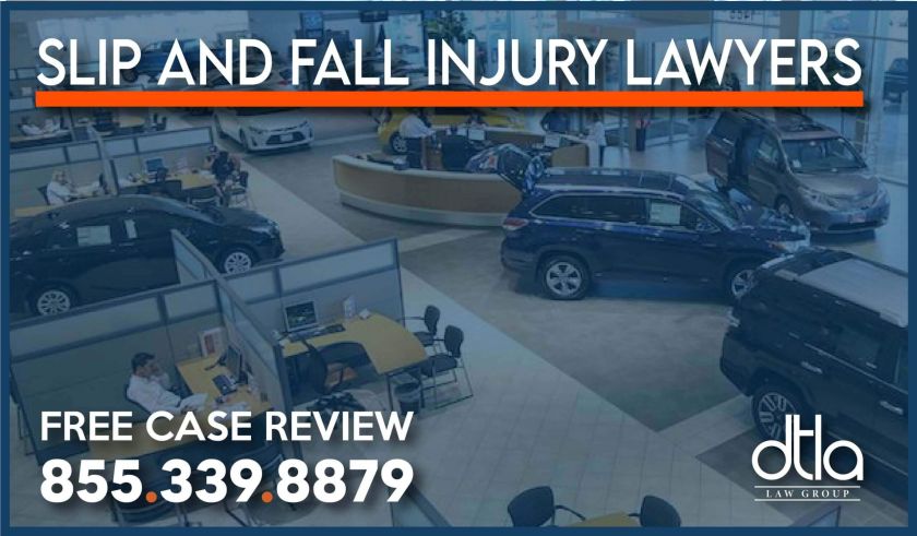 Car Dealership Injury Accidents – Slip and Fall Attorneys accident incident sue compensation