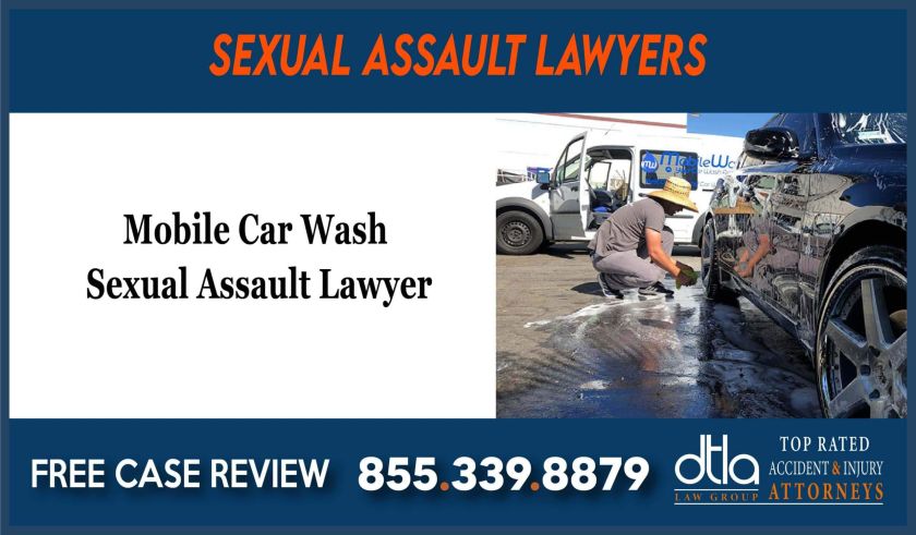 Mobile Car Wash Sexual Assault Lawyer attorney sue liability sue compensation incident