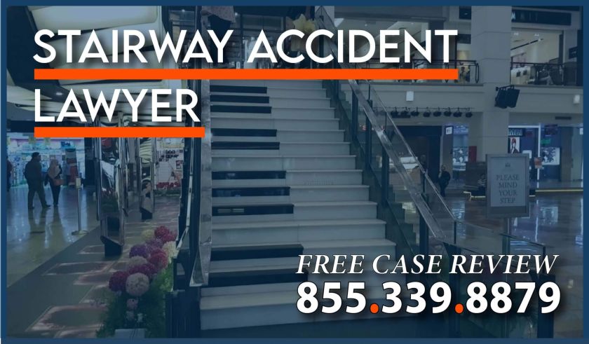 stairway accident personal injury lawyer mall bruise compensation attorney sue