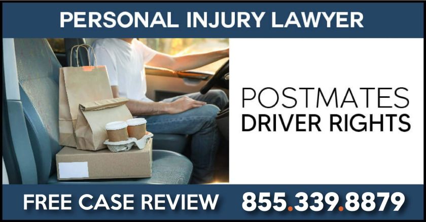 personal injury lawyer postmates driver rights attorney