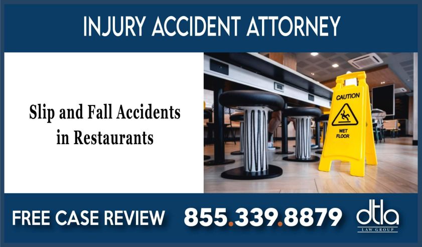 slip and fall restaurant case lawsuit lawyer attorney compensation