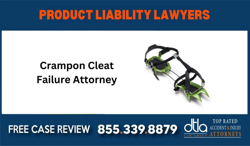 Crampon Cleat Failure Attorney Recall Class Action Lawsuit compensation lawyer attorney sue