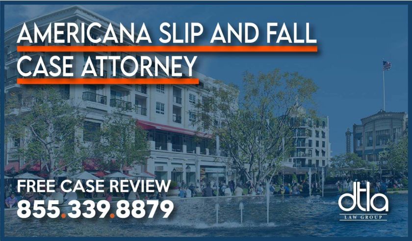 Americana Slip and Fall Case Attorney lawyer lawsuit sue compensation liability compensation