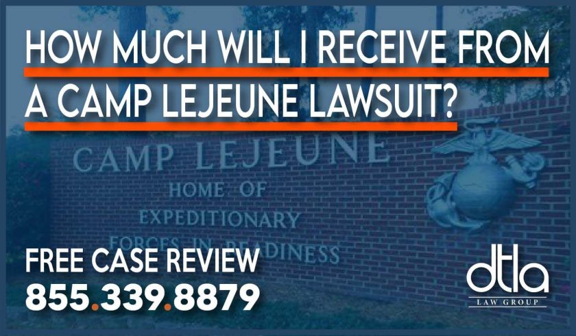 How much will I Receive from a Camp Lejeune Lawsuit lawyer attorney sue compensation liability liable