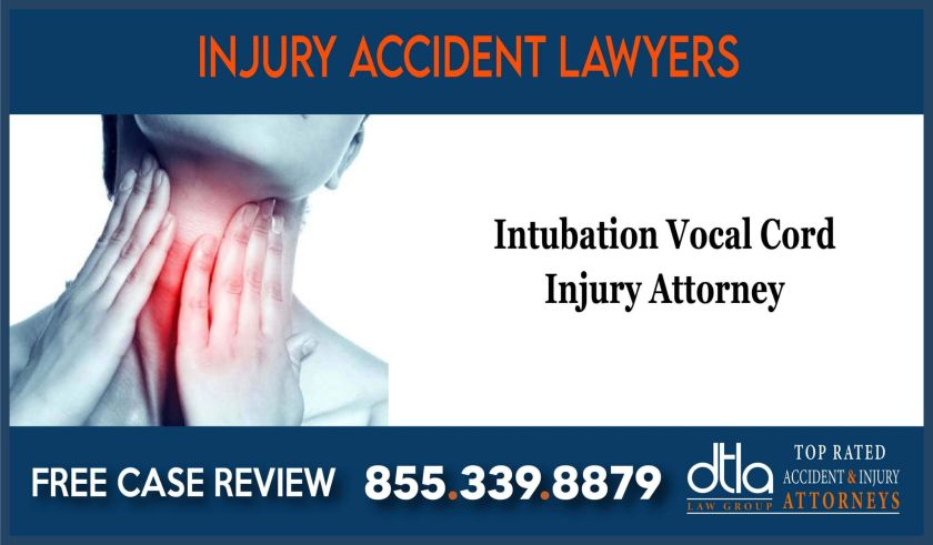 intubation vocal cord injury lawyer attorney sue lawsuit compensation
