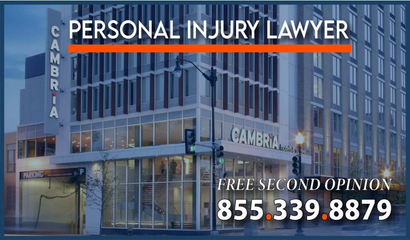 cambria hotel personal injury lawyer claim compensation sue attorney