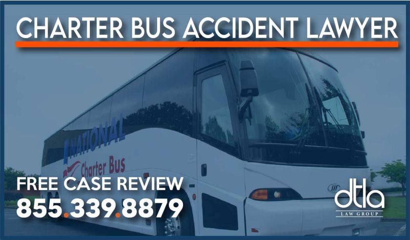 charter bus accident incident lawyer attorney sue compensation