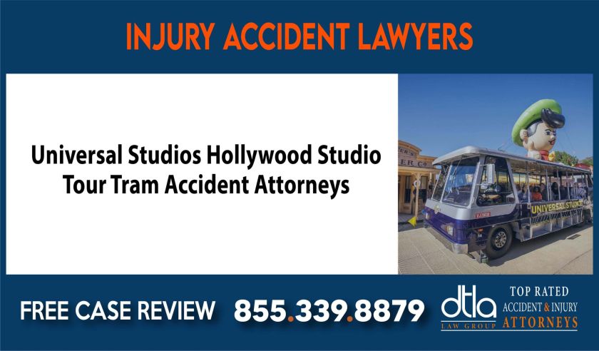 Universal Studios Hollywood Studio Tour Tram Accident Attorneys sue liability compensation incident