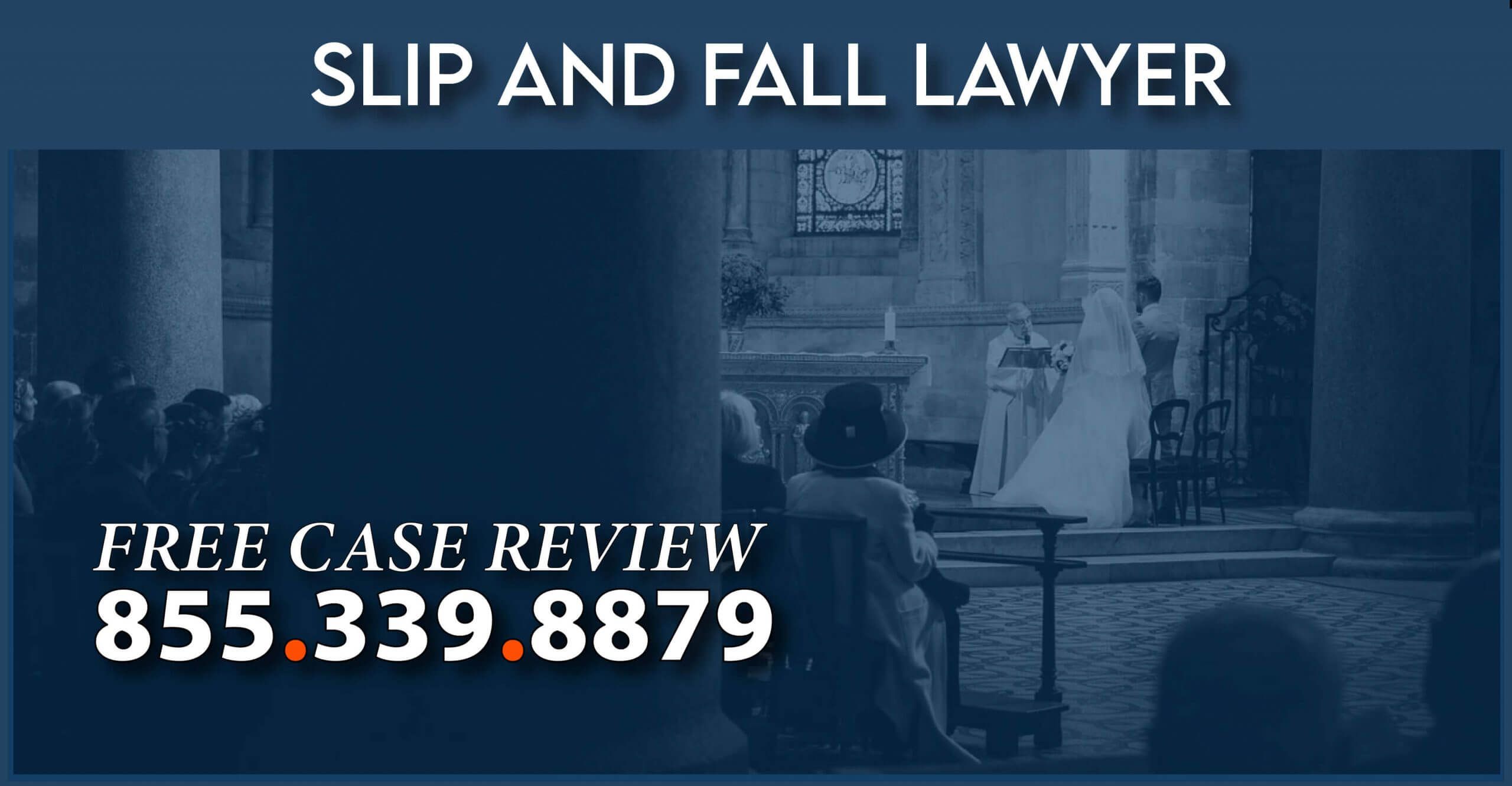 wedding slip and fall premise liability attorney incident accident lawyer