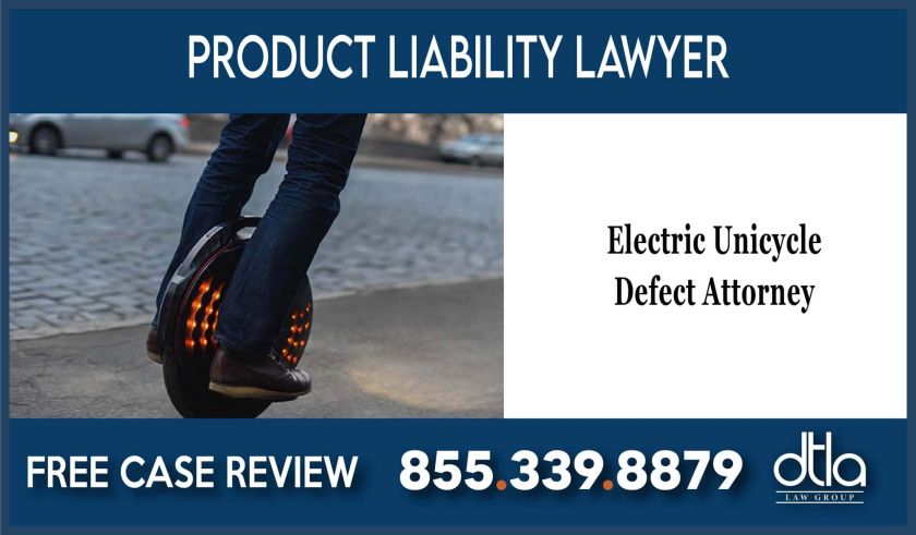 Electric Unicycle Defect Attorney lawyer recall sue lawsuit