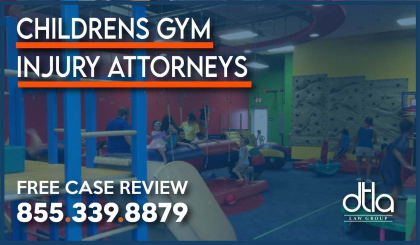 childrens gym injury accident attorney lawyer sue compensation liability