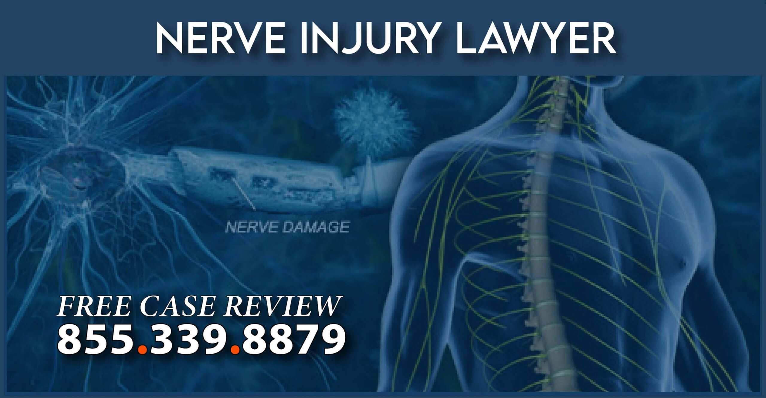 nerve injury damage lawyer personal injury sue
