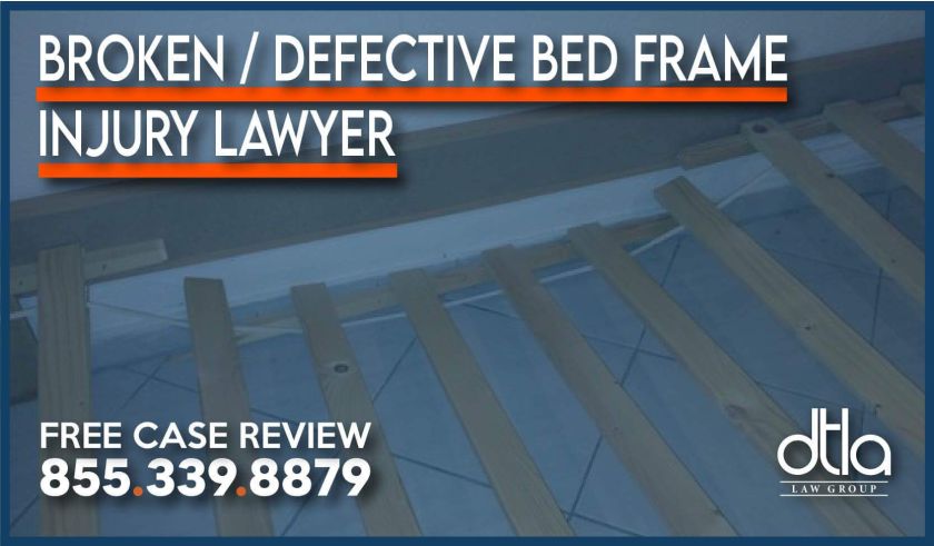 Bed Collapse Lawyer – Broken Defective Bed Frame Injury Lawyer – Accident Lawyer lawsuit sue compensation attorney liability
