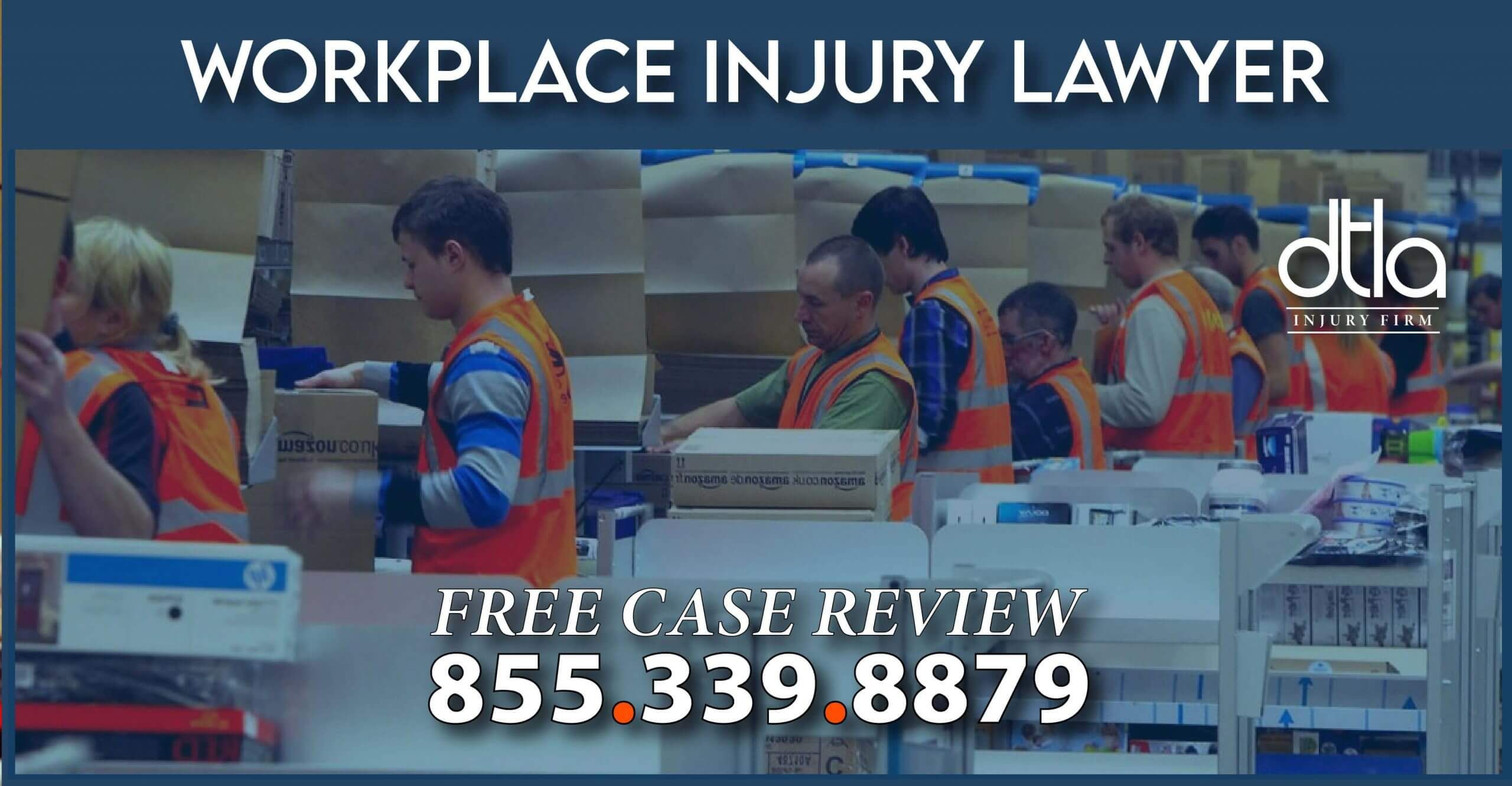 amazon workplace injury lawyer accident attorney incident compensation sue