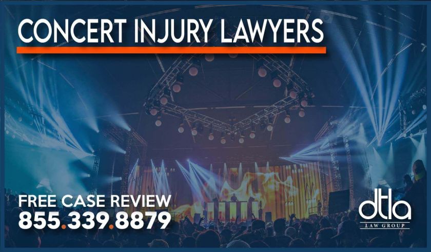 Concert Injury Lawyers attorney sue lawsuit compensation personal injury incident accident